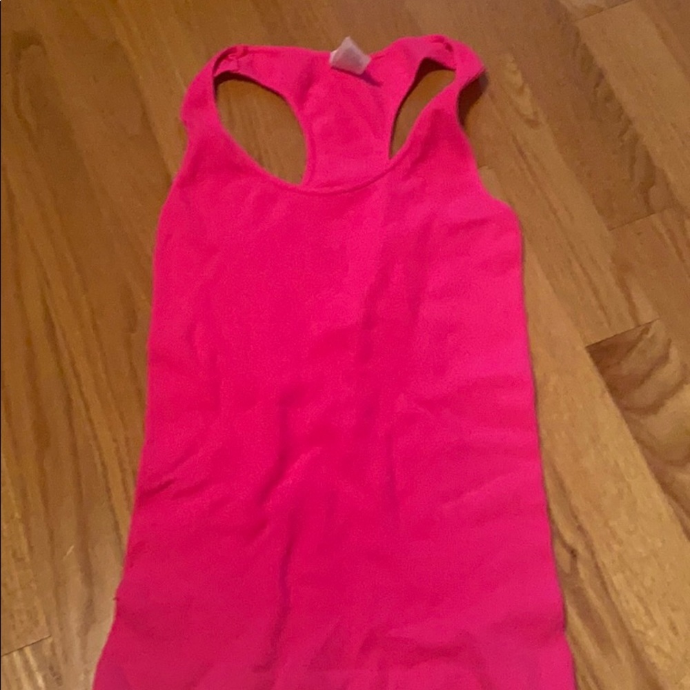 Neon pink tank